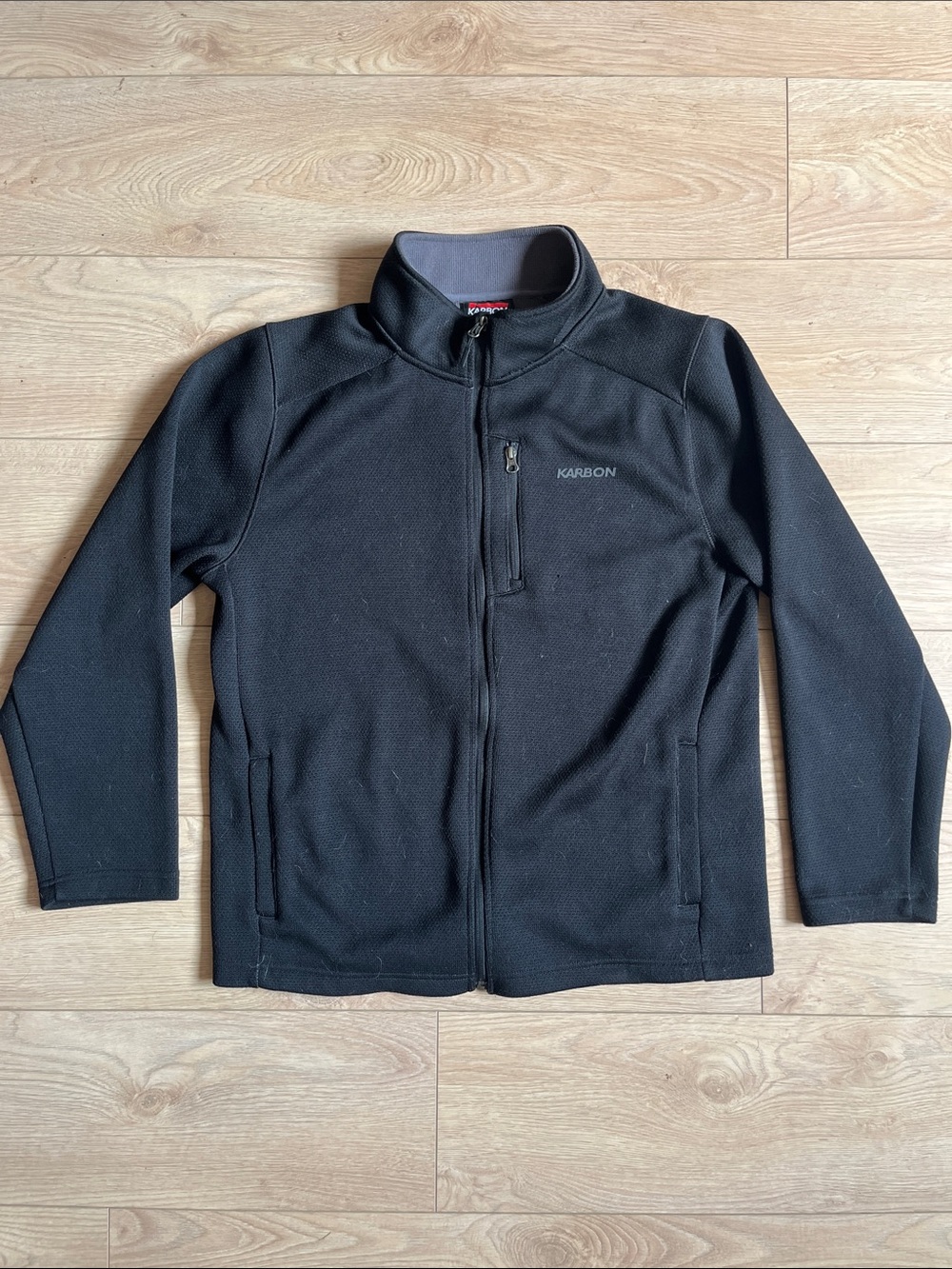Karbon Men's Black Lightweight Full-Zip Jacket